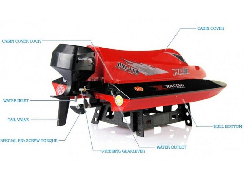 Радиоуправляемый катер HuanQi 959 2740 МГЦ  акб RTR