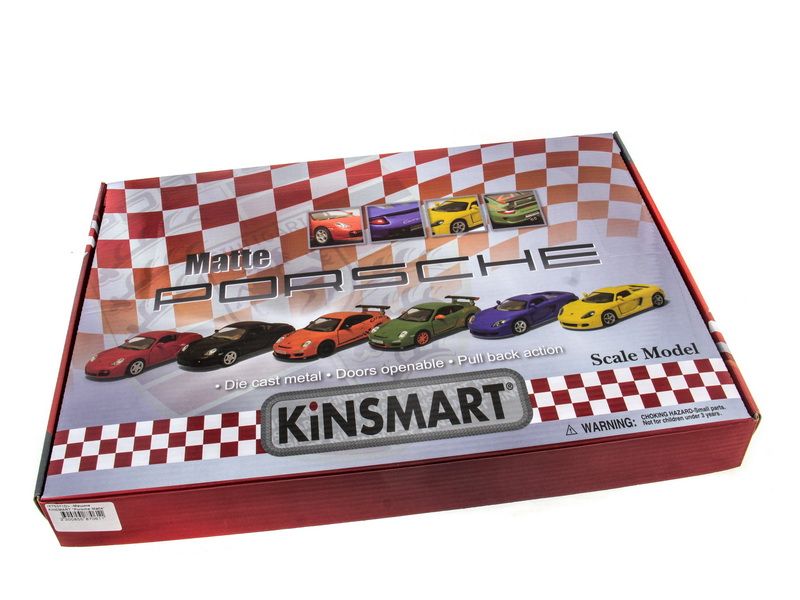 Машина Kinsmart 136 Porsche Matte инерция 112шт в асс бк