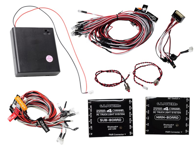 Профессиональное освещение GTPower для грузовиков, 2 контроллера, Bluetooth управление
