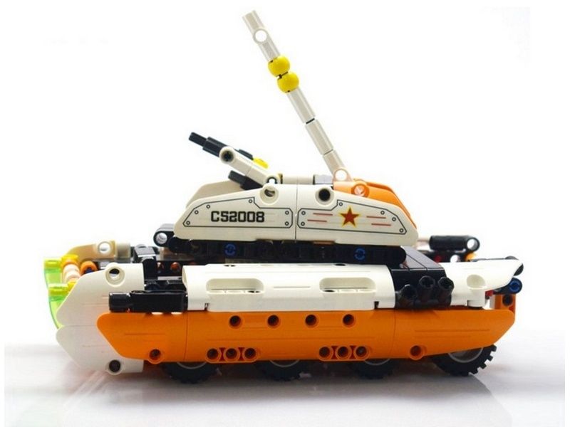 Конструктор CaDA Technic танктрансформер 2 в 1, инерционный 294 деталей