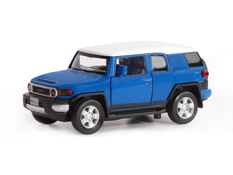Машина АВТОПАНОРАМА Toyota FJ Cruiser, синий, 132, свет, звук, инерция, вк 17,513,59 см