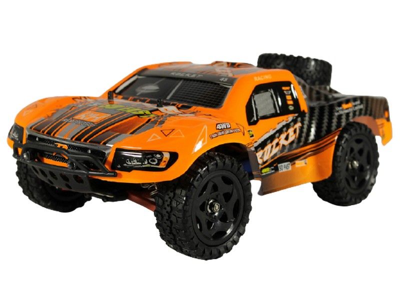Радиоуправляемый шорткорс Remo Hobby Rocket Brushless UPGRADE V20 оранжевый 4WD 24G 116 RTR