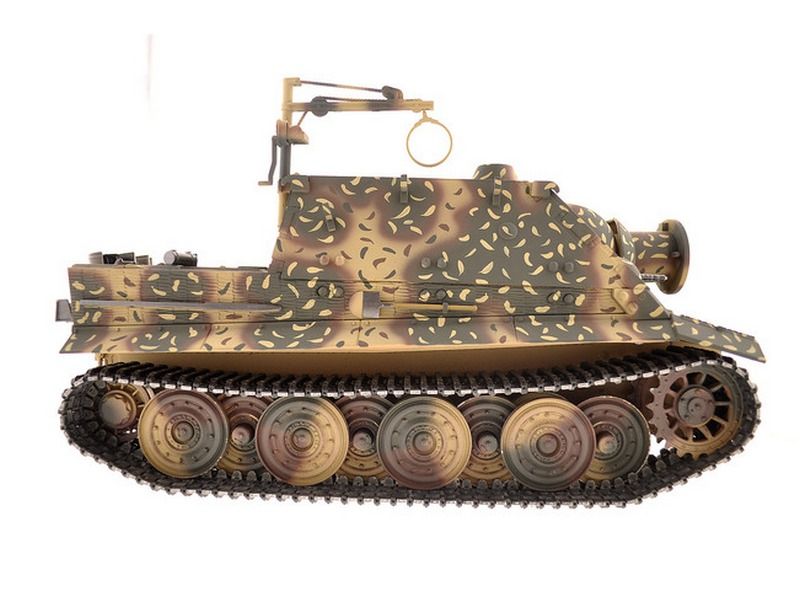 Радиоуправляемый танк Torro Sturmtiger Panzer 116 24G, зеленый, ИКпушка, деревянная коробка