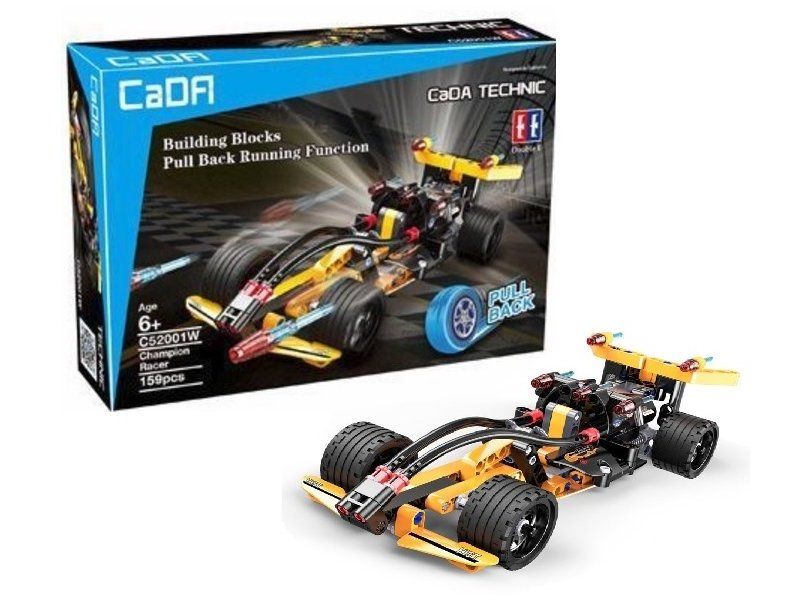 Конструктор CaDA Technic гоночный болид совместим с C52002W, инерционный 159 деталей