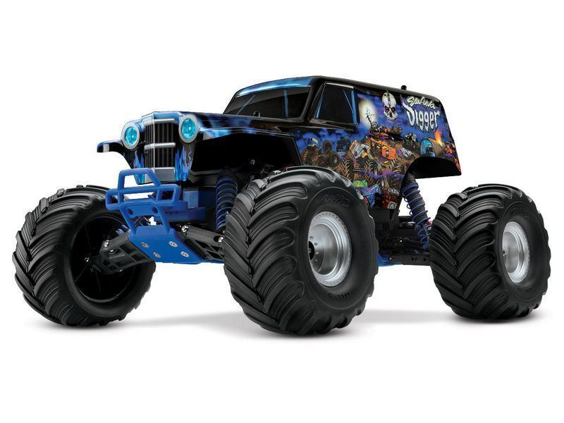 Радиоуправляемый монстр Traxxas Monster Jam Sonuva Digger 2WD 24GHz 110 RTR  АКК и ЗУ