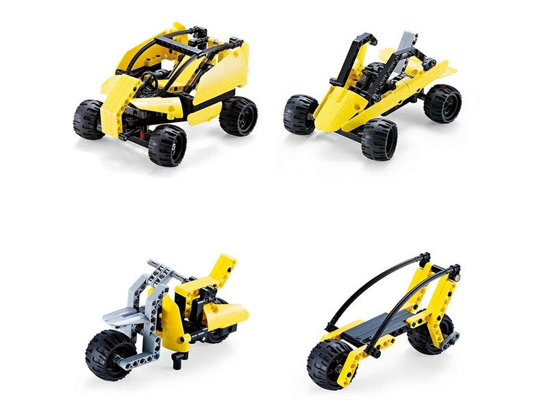 Конструктор CaDA Technic баггиквадроциклмотоцикл 8 в 1 338 деталей