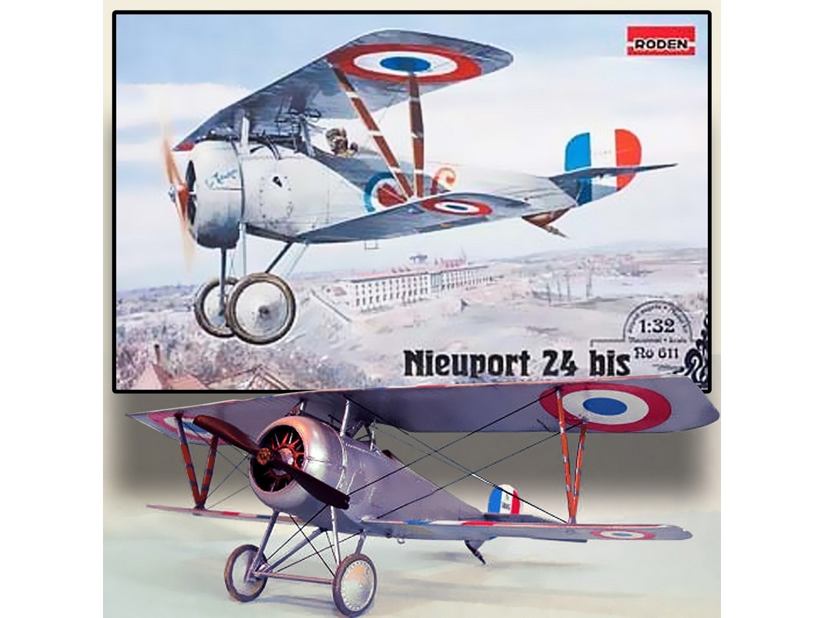 Сборная модель RODEN Самолёт Nieuport 24 bis, 132