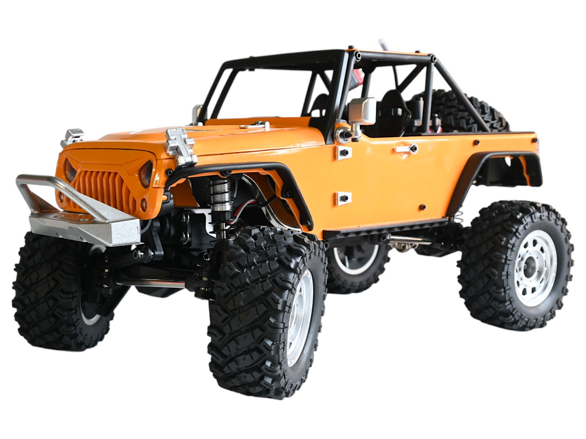 Радиоуправляемый краулер MJX Hyper Go H12Y желтый FOC Brushless 4WD 24G LED 112 RTR