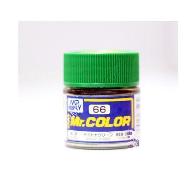 Краска эмаль для пластика тм MRHOBBY  10мл BRIGHT GREEN, шт