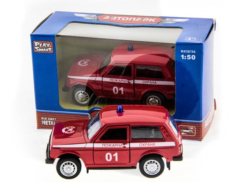Машина АВТОПАНОРАМА инерц ВАЗ 2121 150, вк 1275,5 см, красная