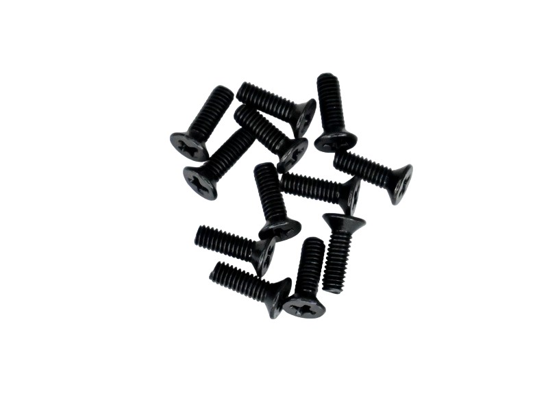 Винты с потайной головкой 3х8мм для автомоделей MJX 18, 110 12шт