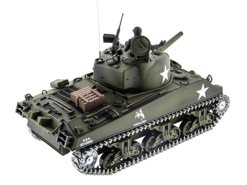 Радиоуправляемый танк Heng Long 116 M4A3 Sherman 24G RTR PRO