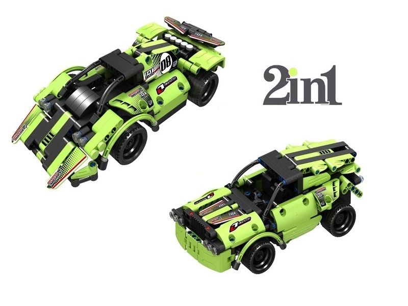 Радиоуправляемый конструктор Qihui Mechanical Master 2 в 1 Гоночные автомобили 335 деталей