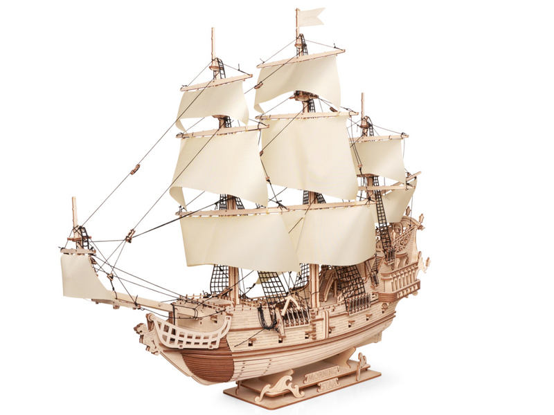 Деревянный конструктор Lemmo Модель Корабль Утренняя звезда2, 546 деталей