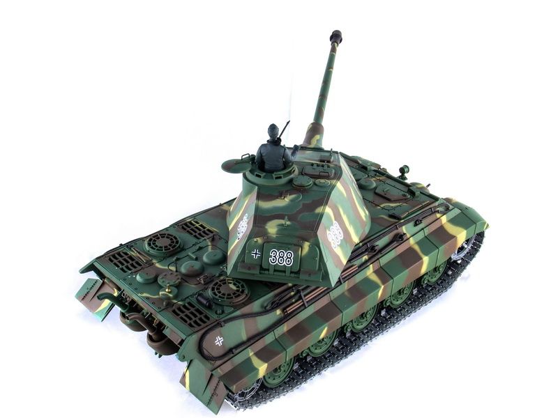 Радиоуправляемый танк Heng Long 116 KingTiger Германия 24G RTR PRO краснокоричневый