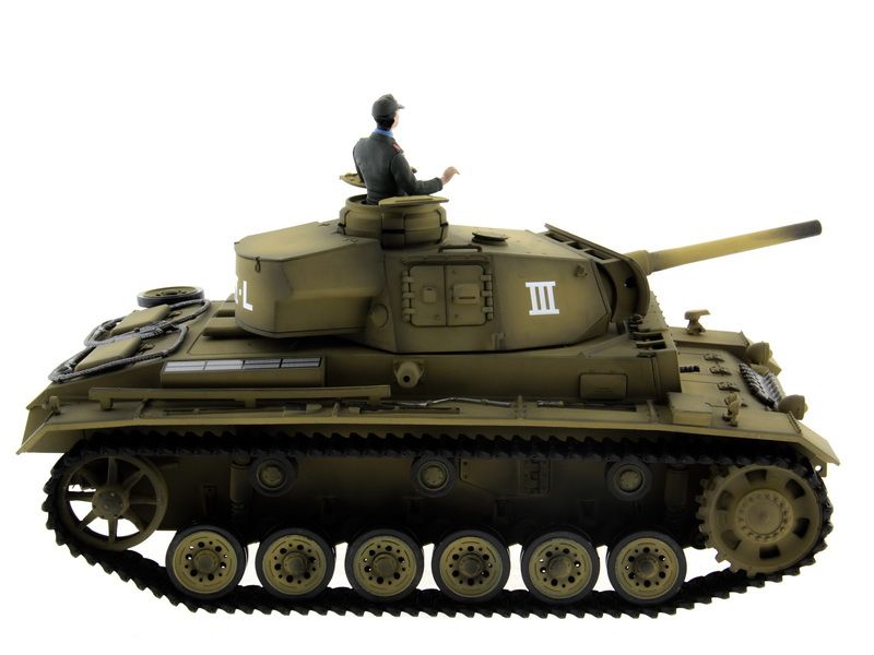 Радиоуправляемый танк Taigen 116 Panzerkampfwagen III Германия PRO для ИК танк боя 24G RTR