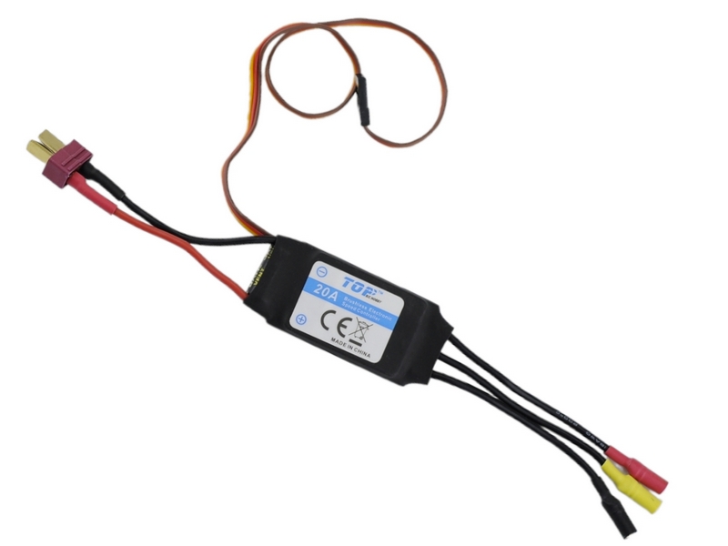 Регулятор скорости бесколлекторный 20A для самолета Top RC 400 Class Cessna 182