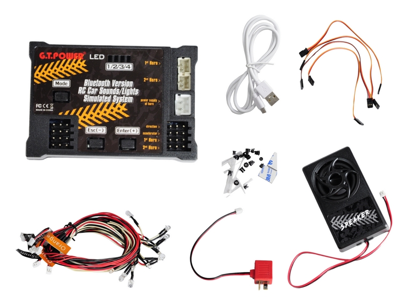 Комплект освещения GTPower с блоком управления и звуковой системой c Bluetooth