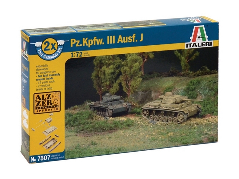 Сборная модель ITALERI 7507ИТ Танк PzKpfw III  AusfJ