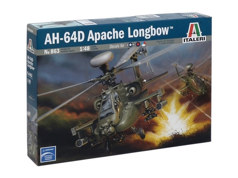 Сборная модель Italeri Вертолет WAH64D Longbow Apache, 148