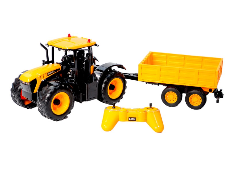 Радиоуправляемый фермерский трактор с прицепом Double Eagle JCB Fastrac 4220 116 24G RTR