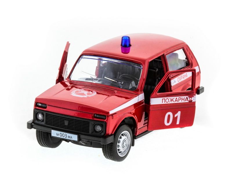 Машина АВТОПАНОРАМА инерц ВАЗ 2121 150, вк 1275,5 см, красная