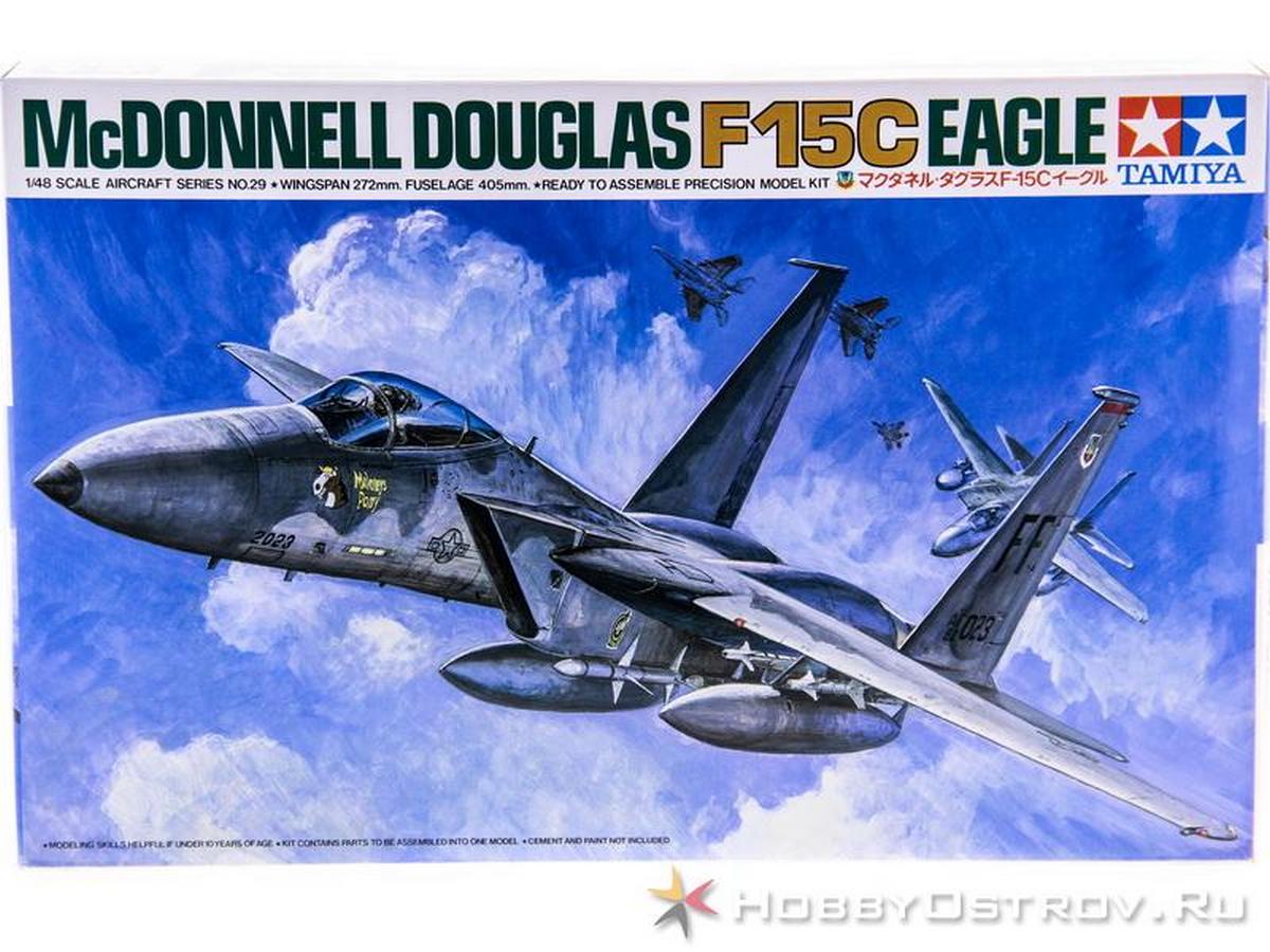 Сборная модель Самолёт McDONNELL DOUGLAS F15C EAGLE с 1 фигур 148, шт