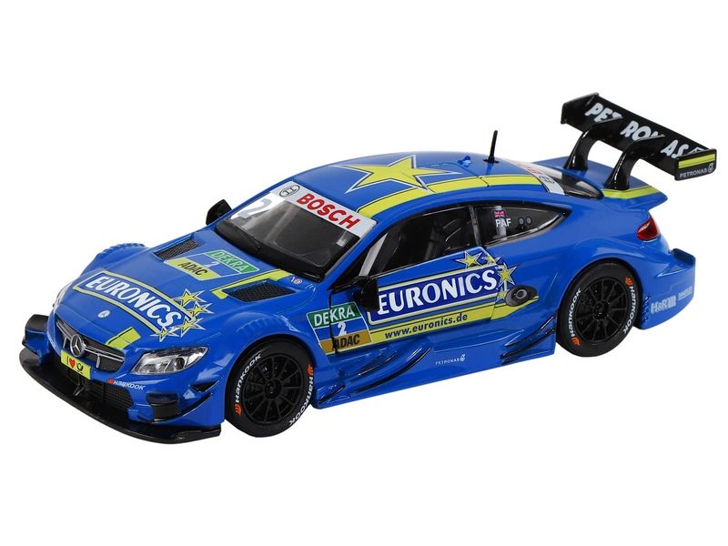 Машина АВТОПАНОРАМА MercedesAMG C 63 DTM, синий, 132, свет, звук, инерция, вк 17,512,56,5 см