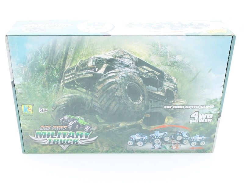 Машина инерционная KLX50021 Bigfoot Military 4WD в асс, 8 шткор