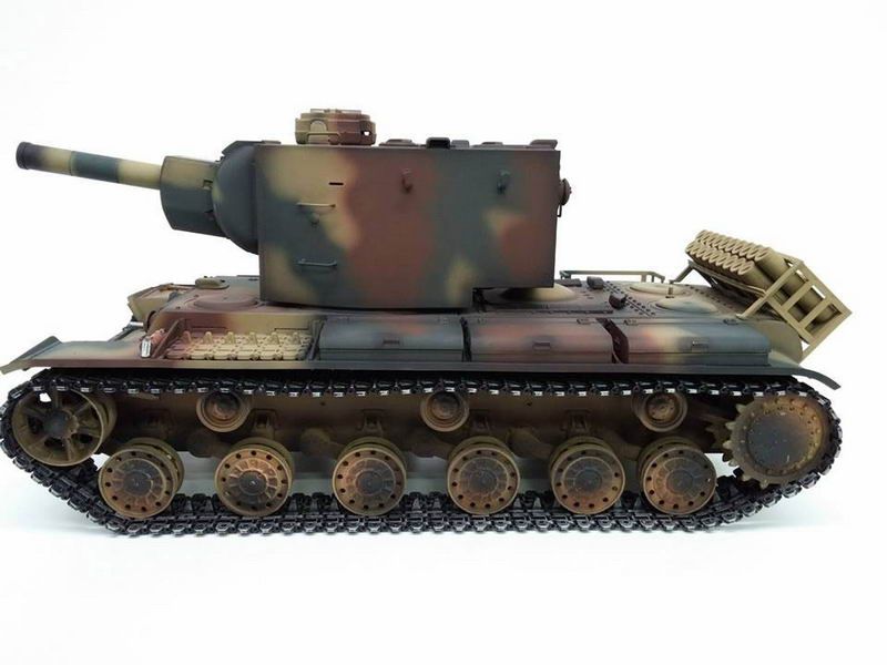 Радиоуправляемый танк Torro KV2 116 24G, зеленый, ИКпушка