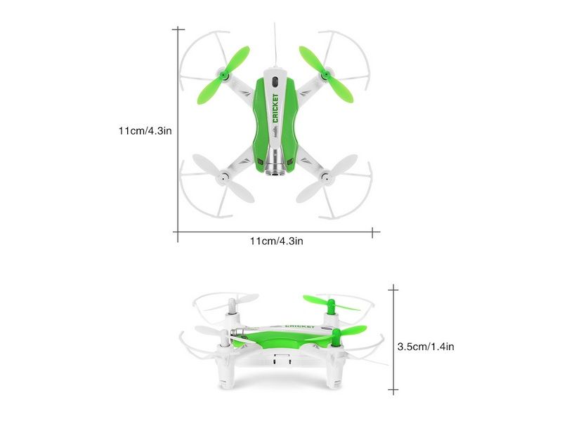 Радиоуправляемый квадрокоптер Cheerson CX17 WiFi RTF 24G зеленый