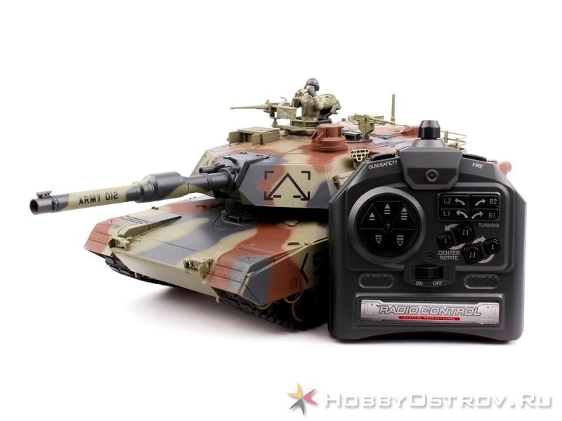 Радиоуправляемый танк Huan Qi 128 M1A2 Abrams, 2740МГц, стреляет шариками