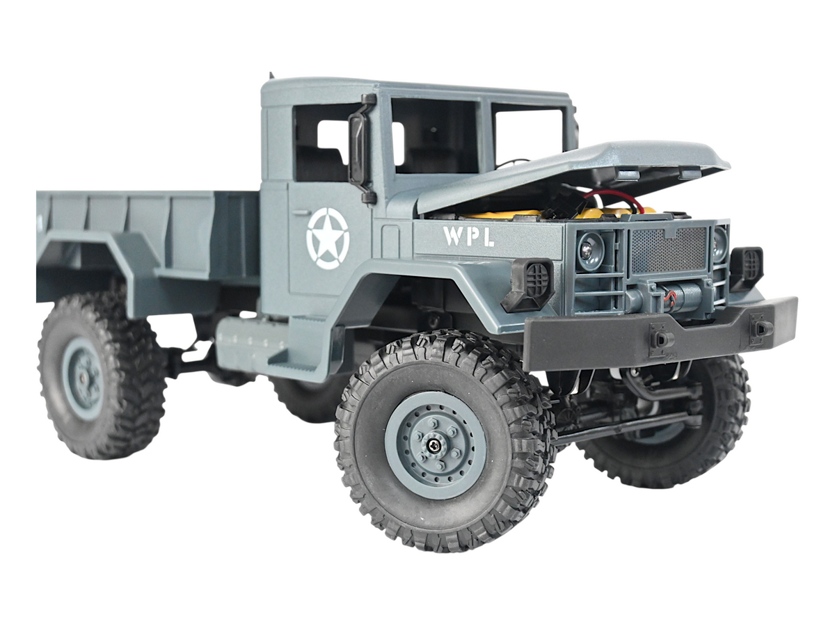 Радиоуправляемая машина WPL B14R военный грузовик серый 116 24G RTR