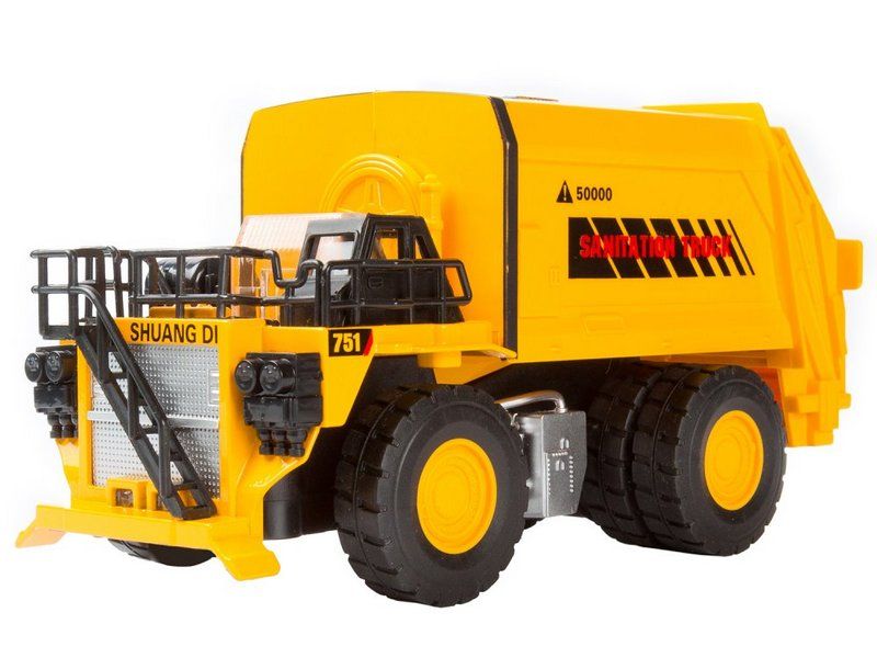 Машина АВТОПАНОРАМА КАРЬЕРНЫЙ МУСОРОВОЗ, желтый, 150, свет, звук, вк 251013 см