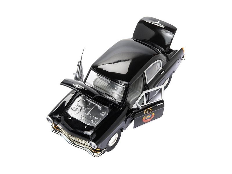 Машина АВТОПАНОРАМА ГАЗ21 Волга 124 вк  261211см, черная