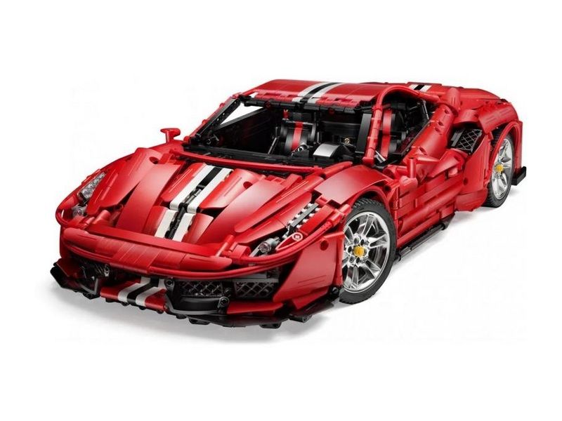 Радиоуправляемый конструктор CaDA MASTER споркар Italian Super Car, красный 18 3187 деталей