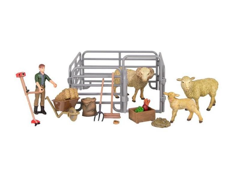 Набор фигурок животных MASAI MARA ММ205071 серии На ферме Ферма игрушка 17 пр