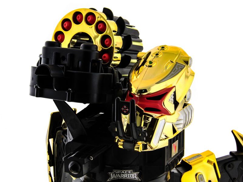 РУ боевой роботпаук Space Warrior, лазер, ракеты, золотой, NiMh и ЗУ, 24G