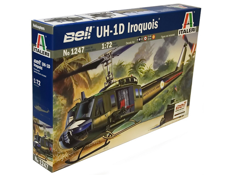 Сборная модель ITALERI 1247ИТ Вертолет UH 1D Slick, 172