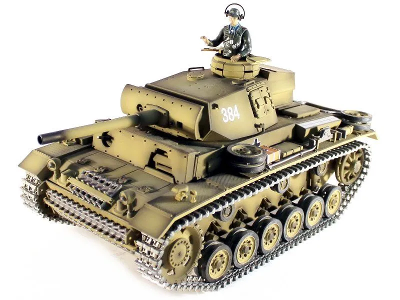 Радиоуправляемый танк Taigen 116 Panzerkampfwagen III Германия HC 24G RTR