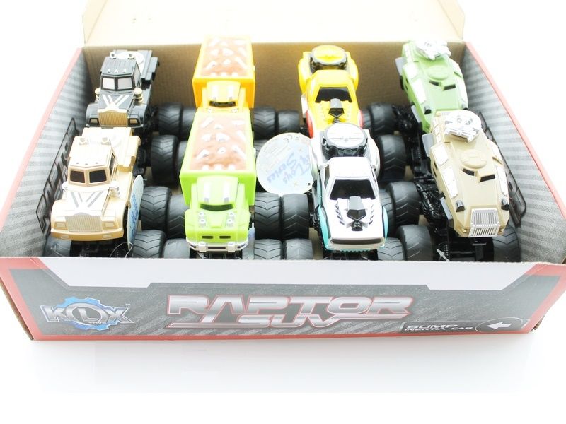 Машина инерционная KLX500115 Raptor SUV Super Chariot 4WD в асс, 8 шткор