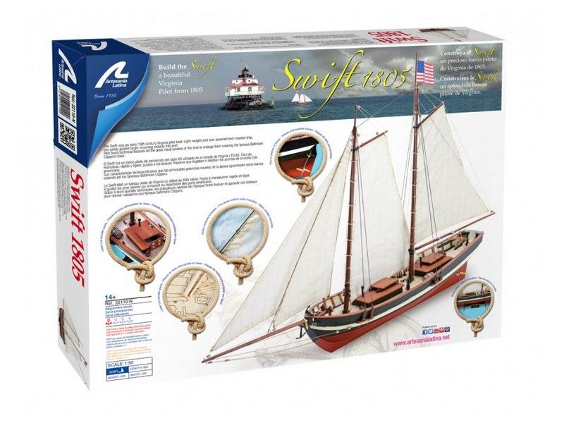 Сборная деревянная модель корабля Artesania Latina NEW SWIFT, 150