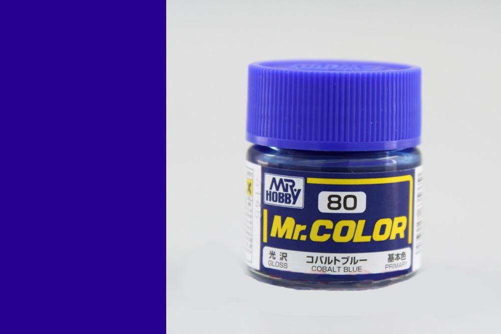 Краска эмаль для пластика тм MRHOBBY  10мл COBALT BLUE, шт