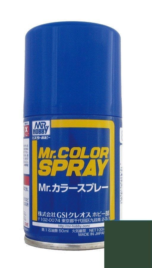 Краска акрил для пластика в аэрозольных баллончиках тм MRHOBBY 100мл  OLIVE DRAB 2, шт