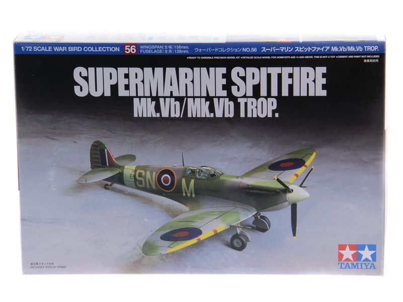 Сборная модель Самолёт Spitfire МкVbMkVb Trop 172