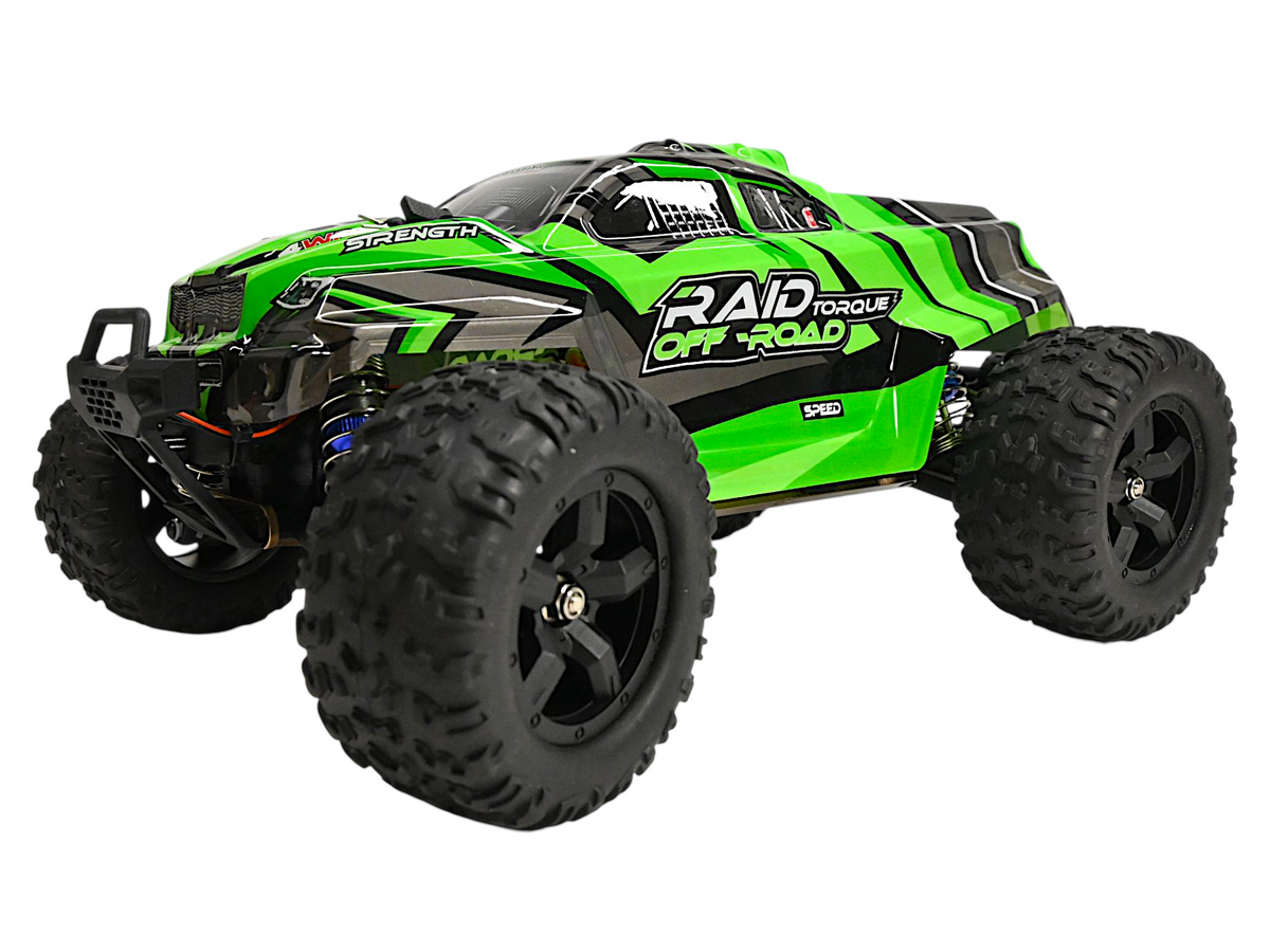 Радиоуправляемый монстр Remo Hobby зеленый 4WD 24G 114 RTR
