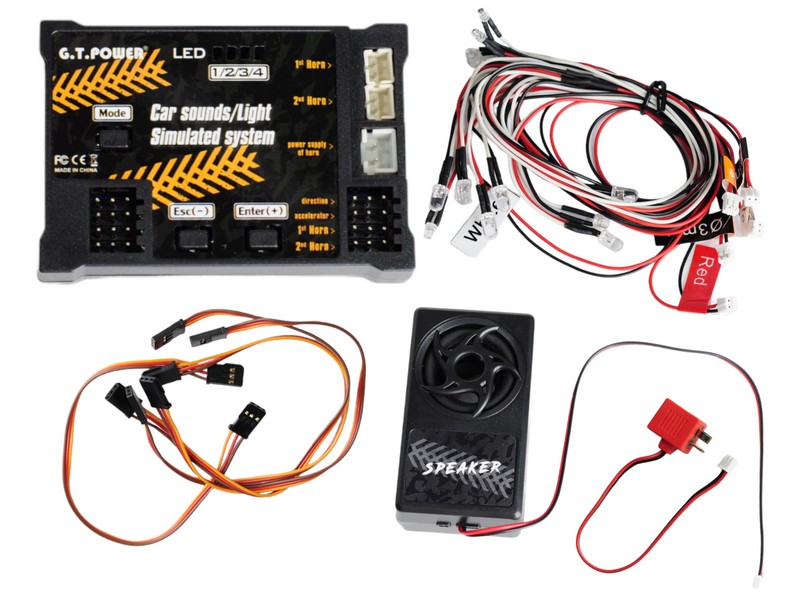 Комплект освещения GTPower 6 светодиодов с блоком управления и звуковой системой
