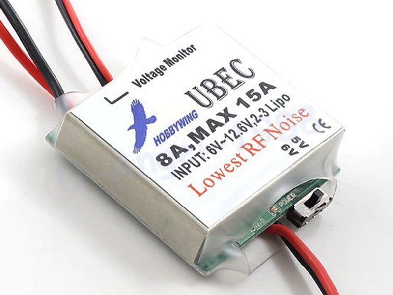 Импульсный регулятор понижающий Hobbywing UBEC8A 8A15A, 23S, Aircraft, Heli