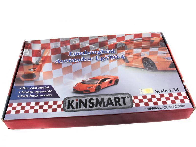 Машина Kinsmart LAMBORGHINI AVENTADOR LP 7004 инерция 112шт 138 бк