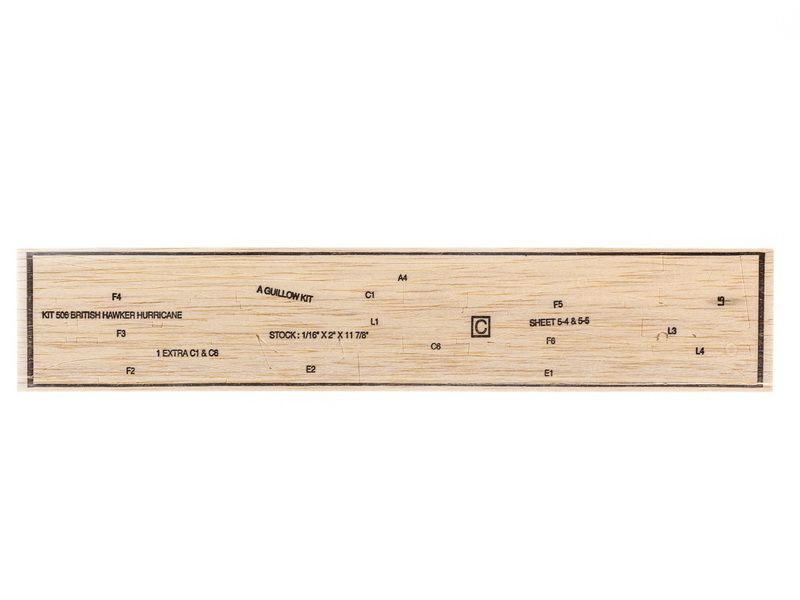 Сборная дермодельСамолет Hawker Hurricane Guillows 130